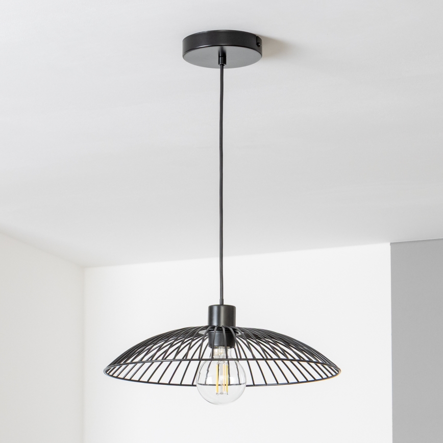 Brilagi - CERIA WIRE LED pendant light suspended on cable 1xE27/40W/230V Ø 38 cm black