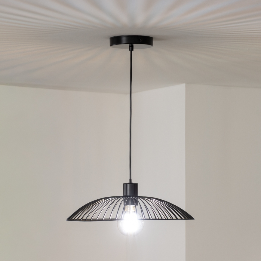 Brilagi - CERIA WIRE LED pendant light suspended on cable 1xE27/40W/230V Ø 38 cm black