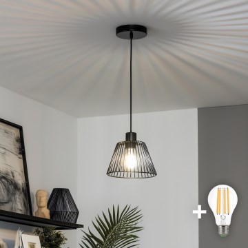 Brilagi - CERIA WIRE LED Pendant on Cable 1xE27/40W/230V Ø 21 cm Black