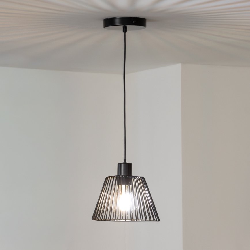 Brilagi - CERIA WIRE LED Pendant on Cable 1xE27/40W/230V Ø 21 cm Black
