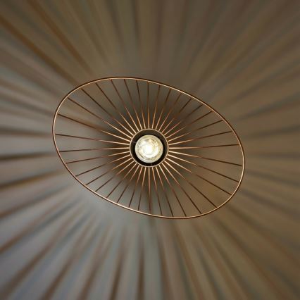 Brilagi - CERIA WIRE LED wire-suspended chandelier 1x E27/40W/230V 40x56 cm bronze