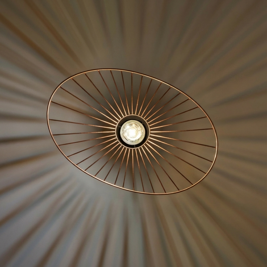 Brilagi - CERIA WIRE LED wire-suspended chandelier 1x E27/40W/230V 40x56 cm bronze