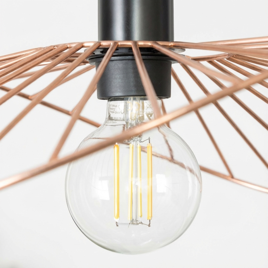 Brilagi - CERIA WIRE LED wire-suspended chandelier 1x E27/40W/230V 40x56 cm bronze