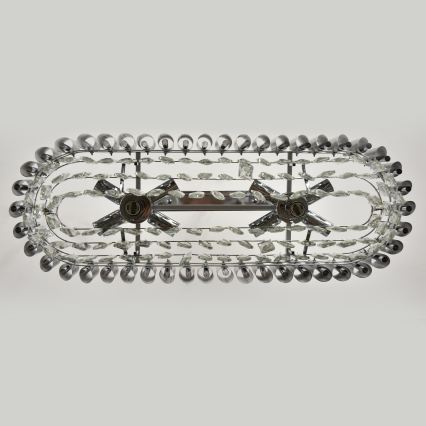 Brilagi - Chain chandelier ECLIPSE 10xE14/10W/230V 78x28 cm silver