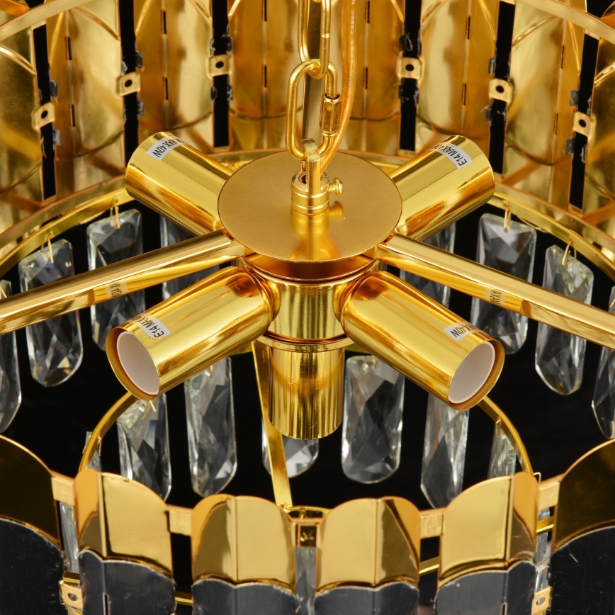 Brilagi - Chain-hung chandelier CRISTAL 5xE14/40W/230V dia. 38 cm