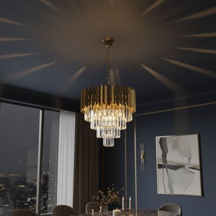 Brilagi - Chain-hung chandelier CRISTAL 5xE14/40W/230V diam. 43 cm