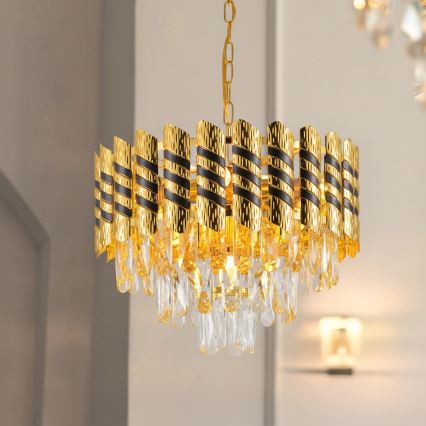 Brilagi - Chain-hung chandelier CRISTAL 5xE14/40W/230V Ø 38 cm