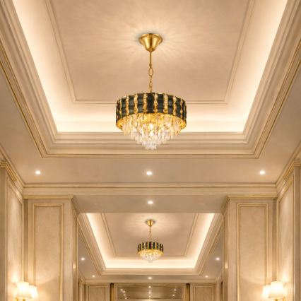 Brilagi - Chain-hung chandelier CRISTAL 5xE14/40W/230V, Ø 38 cm