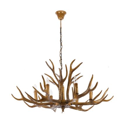 Brilagi - Chain-hung chandelier DEER 6xE14/10W/230V, diameter 102 cm, antler design
