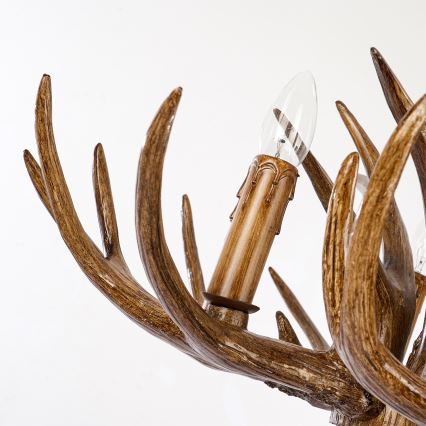 Brilagi - Chain-hung chandelier DEER 6xE14/10W/230V, diameter 102 cm, antler design