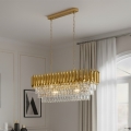 Brilagi - Chain-hung chandelier ECLIPSE 10xE14/10W/230V 78x28 cm gold finish