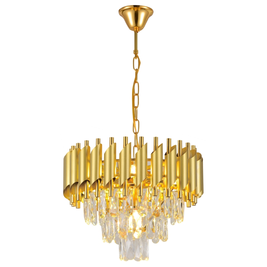 Brilagi - Chain-hung chandelier ECLIPSE 5xE14/10W/230V Ø 38 cm, gold