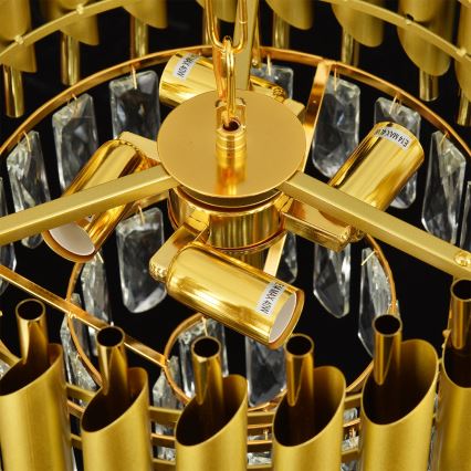 Brilagi - Chain-hung chandelier ECLIPSE 5xE14/10W/230V Ø 38 cm, gold