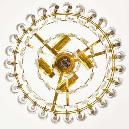 Brilagi - Chain-hung chandelier ECLIPSE 5xE14/10W/230V Ø 38 cm, gold