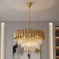 Brilagi - Chain-hung chandelier ECLIPSE 7xE14/10W/230V Ø 48 cm gold