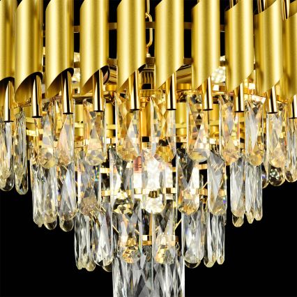 Brilagi - Chain-hung chandelier ECLIPSE 7xE14/10W/230V Ø 48 cm gold