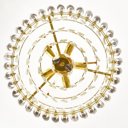 Brilagi - Chain-hung chandelier ECLIPSE 7xE14/10W/230V Ø 48 cm gold