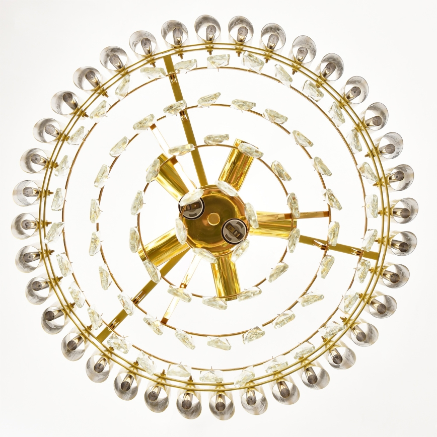 Brilagi - Chain-hung chandelier ECLIPSE 7xE14/10W/230V Ø 48 cm gold