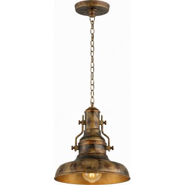 Brilagi - Chain-hung chandelier PYRONIC 1xE27/40W/230V Ø 32 cm Bronze/Patina