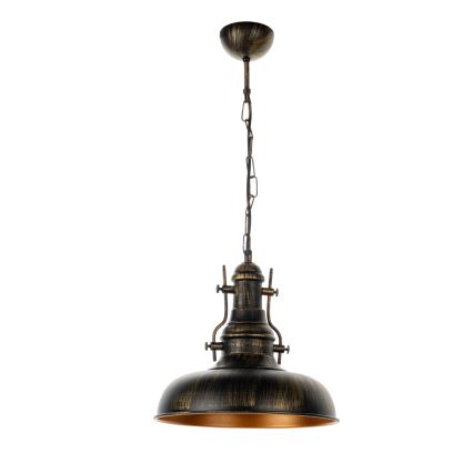 Brilagi - Chain-hung chandelier PYRONIC 1xE27/40W/230V Ø 32 cm Bronze/Patina