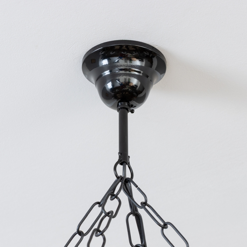 Brilagi - Chain-hung chandelier TIMONA 8xE14/40W/230V Ø 70 cm beech