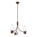 Brilagi - Chain-hung LED Chandelier COTTAGE 3xE14/40W/230V Beech/Brown/White