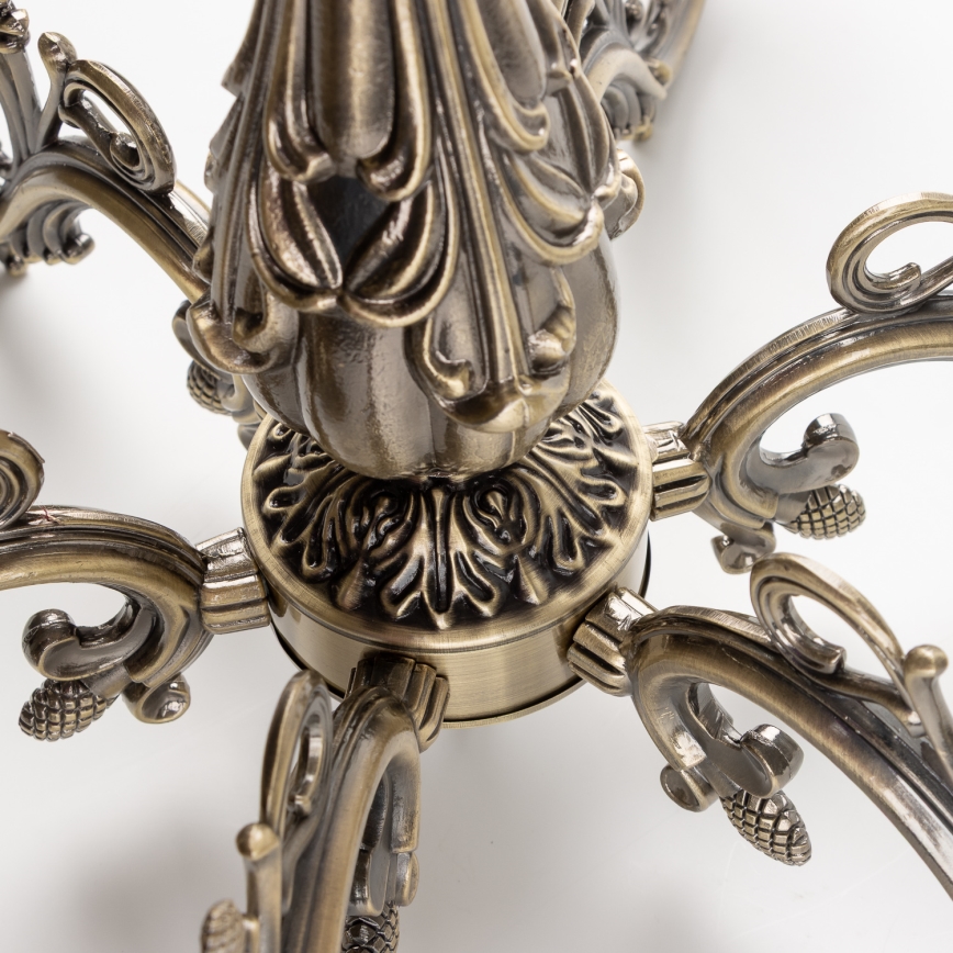 Brilagi - Chandelier on a chain CLASSIC 6xE14/60W/230V brass