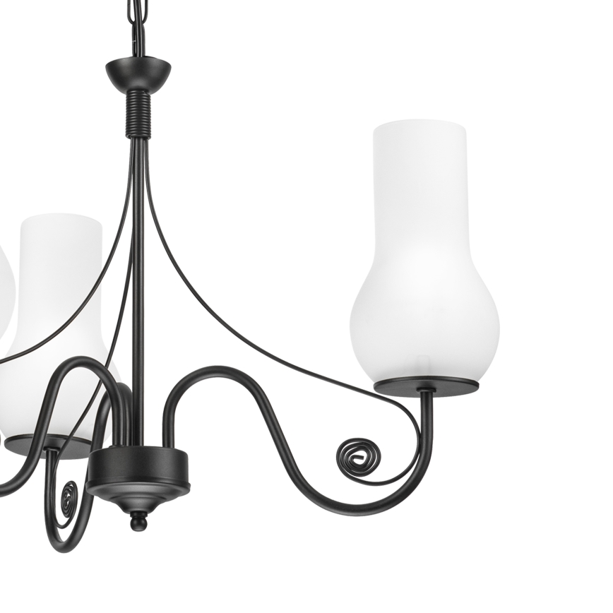 Brilagi - Chandelier on a chain COTTAGE 3xE14/40W/230V black/white