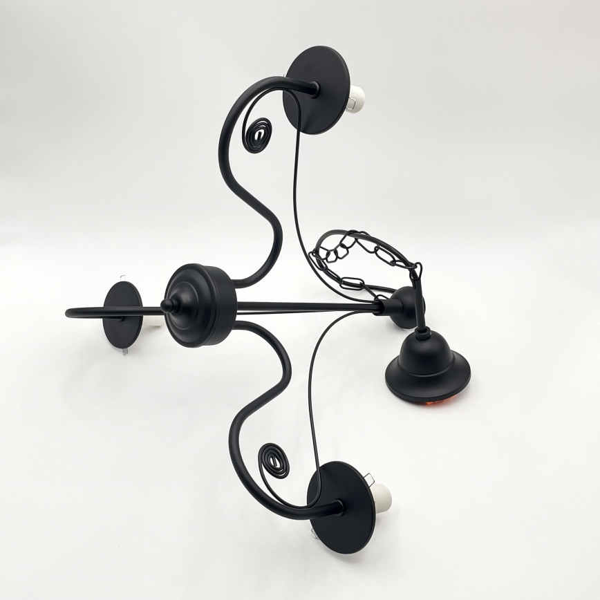 Brilagi - Chandelier on a chain COTTAGE 3xE14/40W/230V black/white