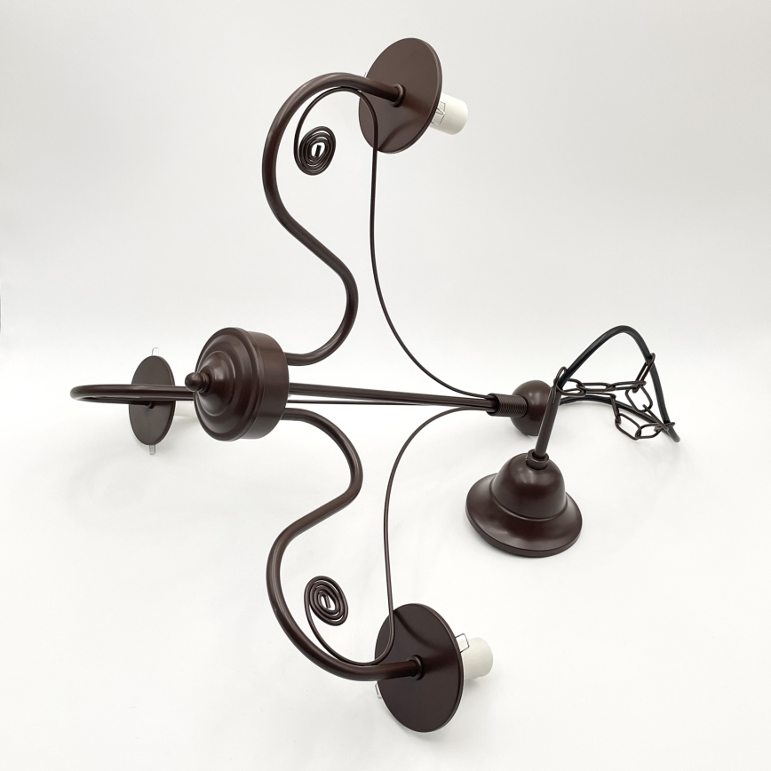 Brilagi - Chandelier on a chain COTTAGE 3xE14/40W/230V brown/white