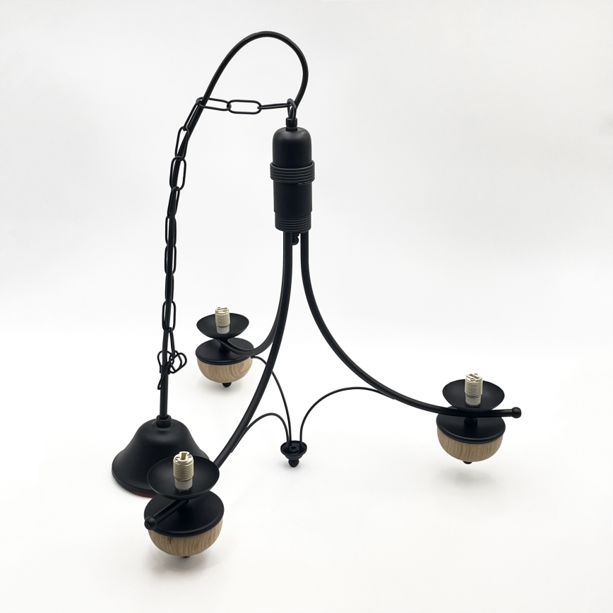 Brilagi - Chandelier on a chain COTTAGE 3xG9/40W/230V beech/white