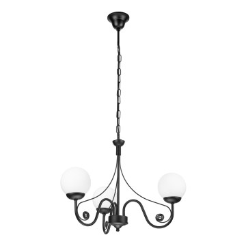 Brilagi - Chandelier on a chain COTTAGE 3xG9/40W/230V black/white