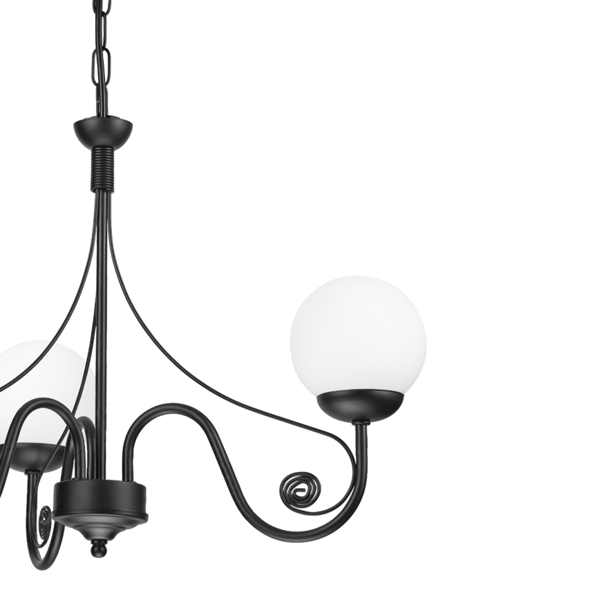 Brilagi - Chandelier on a chain COTTAGE 3xG9/40W/230V black/white