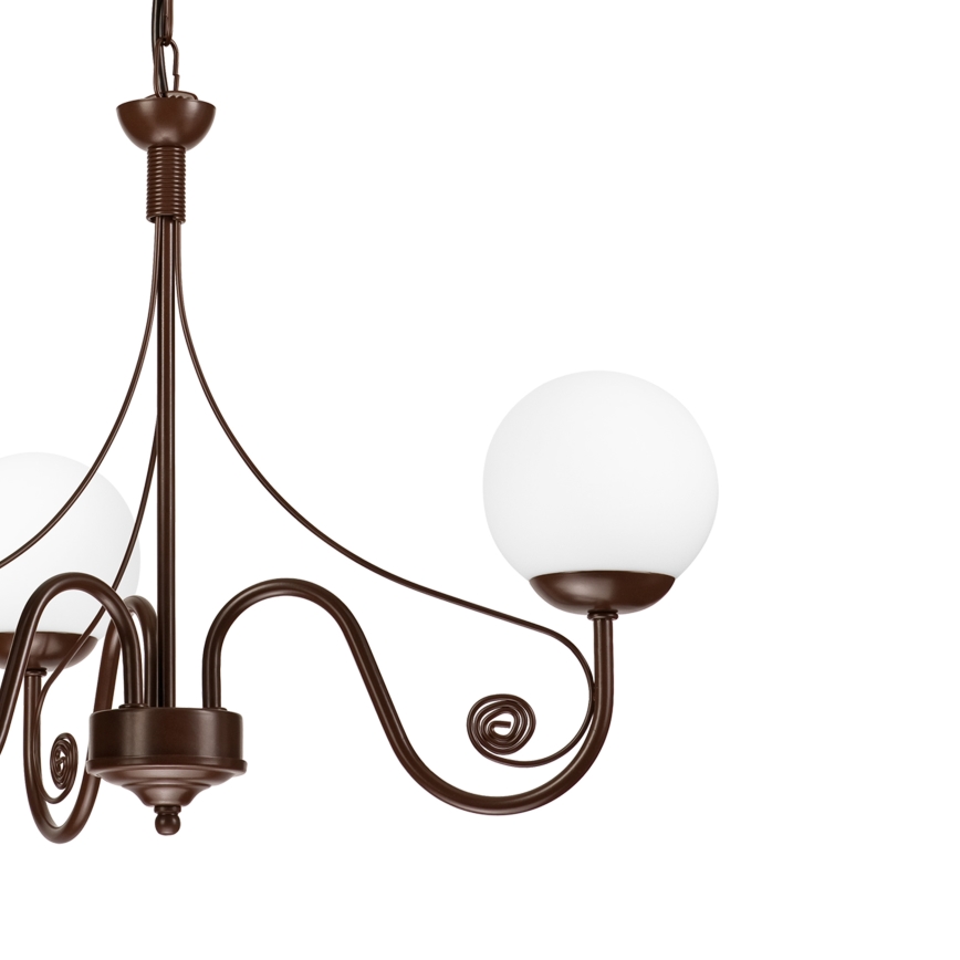 Brilagi - Chandelier on a chain COTTAGE 3xG9/40W/230V brown/white