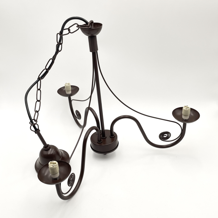 Brilagi - Chandelier on a chain COTTAGE 3xG9/40W/230V brown/white