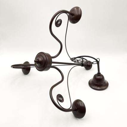 Brilagi - Chandelier on a chain COTTAGE 3xG9/40W/230V brown/white