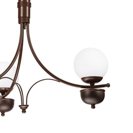 Brilagi - Chandelier on a chain COTTAGE 3xG9/40W/230V oak/white