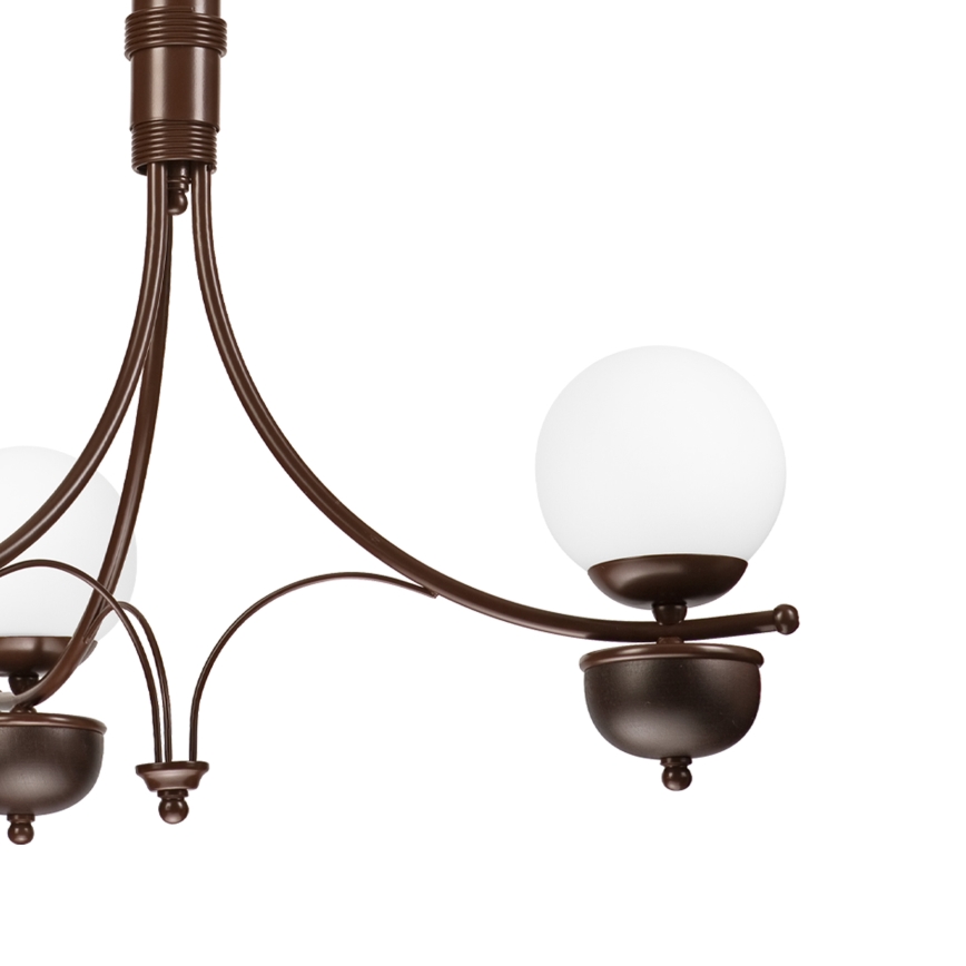 Brilagi - Chandelier on a chain COTTAGE 3xG9/40W/230V oak/white