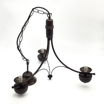 Brilagi - Chandelier on a chain COTTAGE 3xG9/40W/230V oak/white
