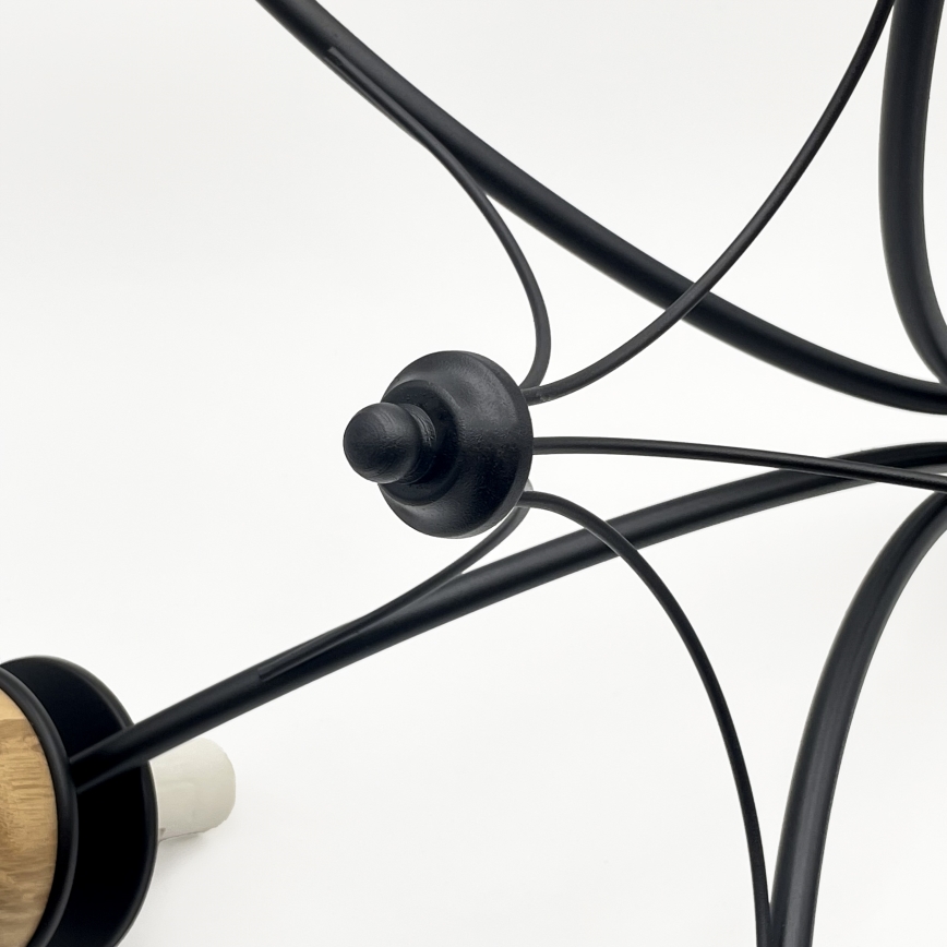 Brilagi - Chandelier on a chain COTTAGE 5xE14/40W/230V beech/white