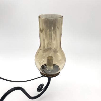 Brilagi - Chandelier on a chain COTTAGE 5xE14/40W/230V black/brown