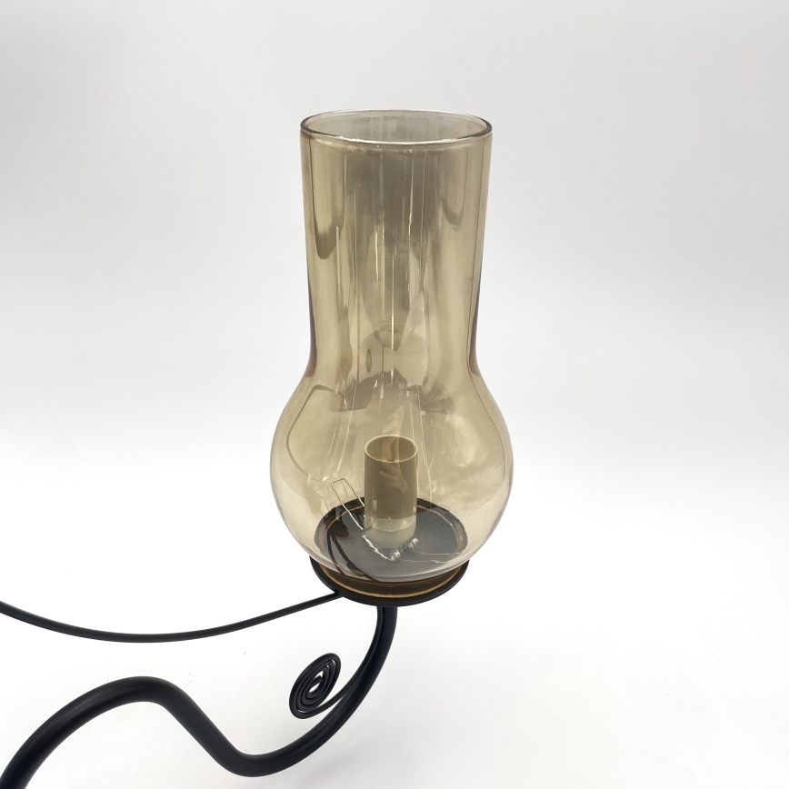 Brilagi - Chandelier on a chain COTTAGE 5xE14/40W/230V black/brown