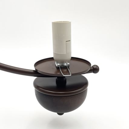 Brilagi - Chandelier on a chain COTTAGE 5xE14/40W/230V oak/brown