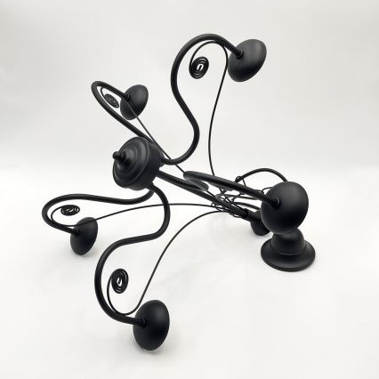 Brilagi - Chandelier on a chain COTTAGE 5xG9/40W/230V black/white