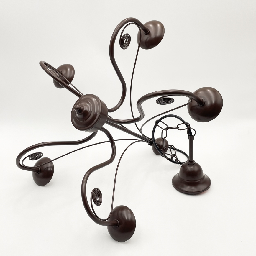 Brilagi - Chandelier on a chain COTTAGE 5xG9/40W/230V brown/white