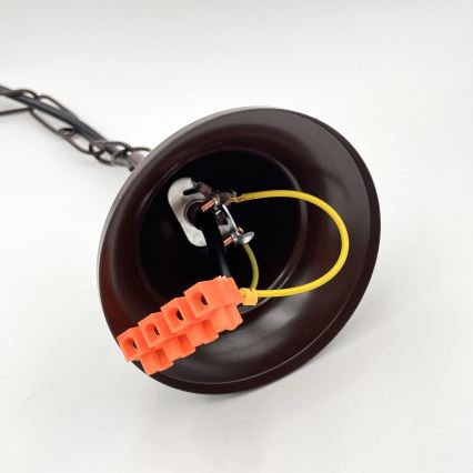 Brilagi - Chandelier on a chain COTTAGE 5xG9/40W/230V brown/white
