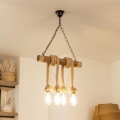 BRILAGI - Chandelier on a chain KOS 4xE27/60W/230V beech