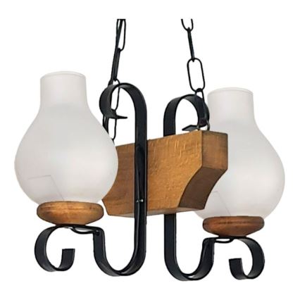 Brilagi - Chandelier on a chain QUEEN 2xE14/40W/230V beech