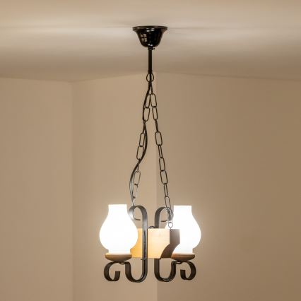 Brilagi - Chandelier on a chain QUEEN 2xE14/40W/230V beech