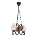 Brilagi - Chandelier on a chain QUEEN 2xE14/40W/230V beech/walnut